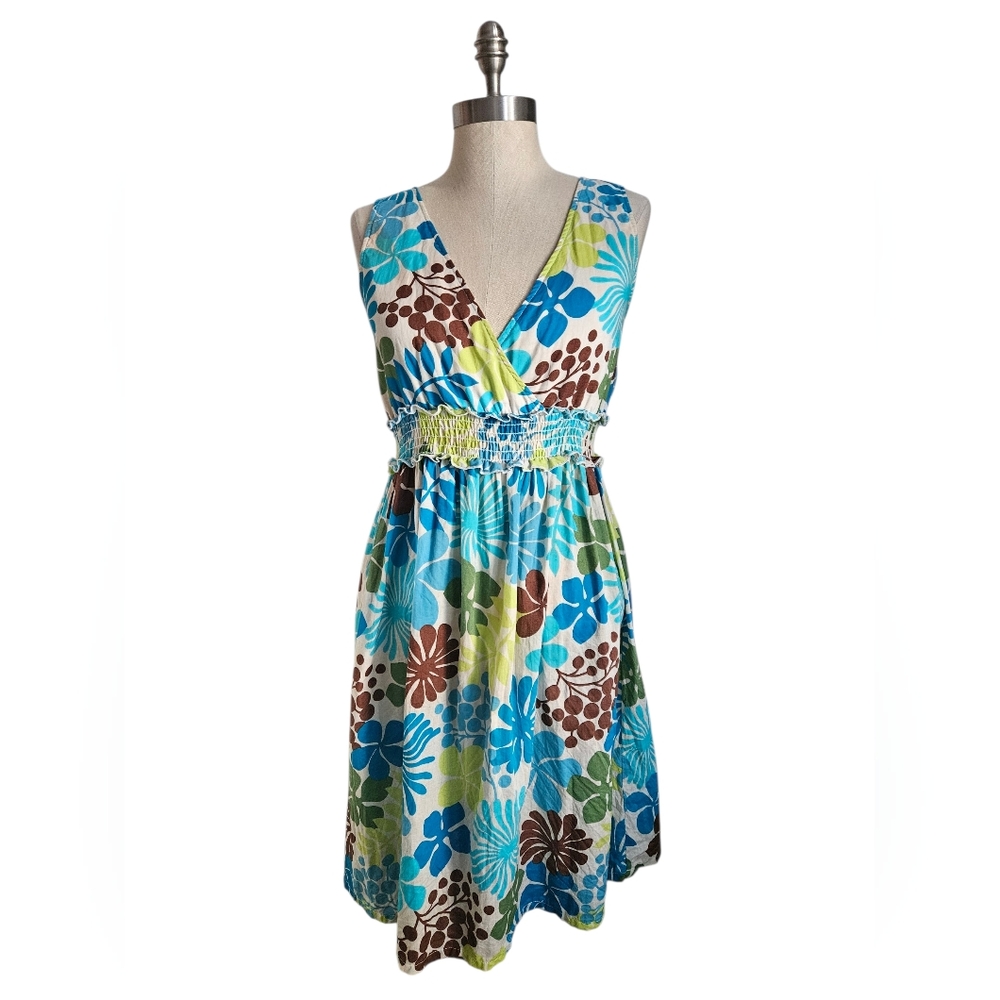 LA BLANCA Rod Beattie Floral Mini Dress Cover Up | SZ S